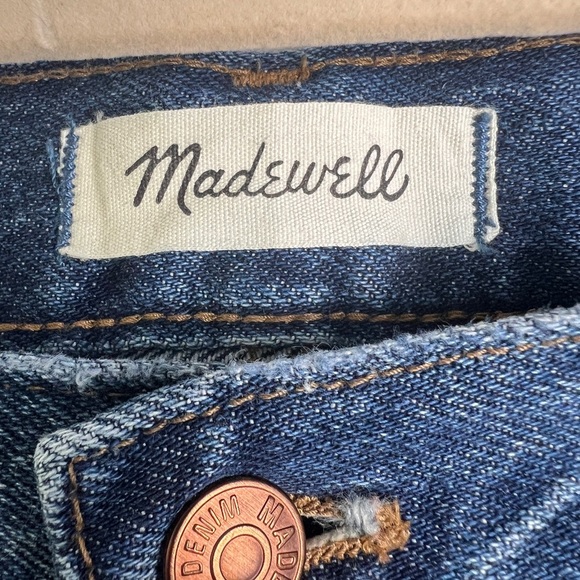 Madewell Size 35 The Mom High Rise Jean‎ In Downey Wash 100% Cotton - Picture 10 of 12